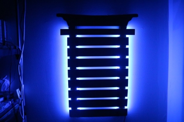 Laser-Engraved-Wooden-Karate-Belt-Holder-LED-Lights-Blue